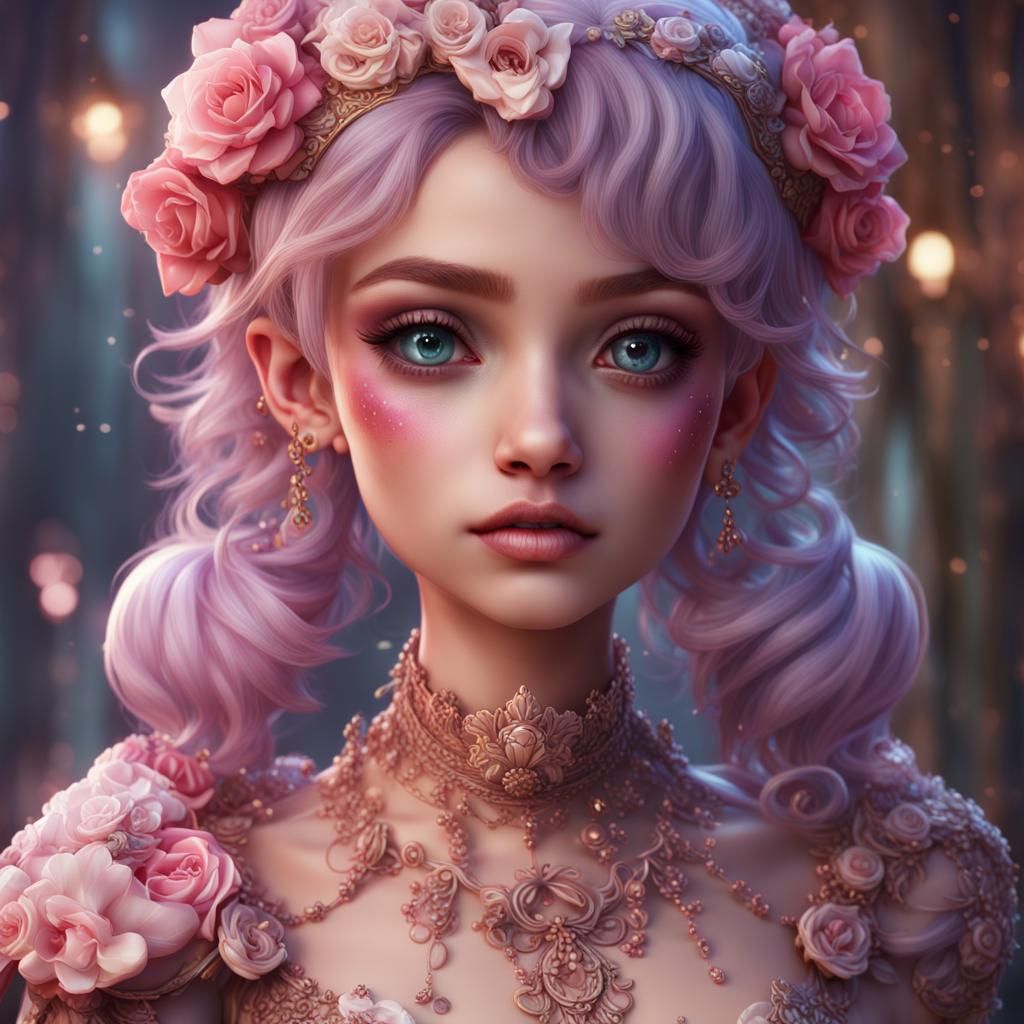 Girly Boy in Detailed Matte Painting