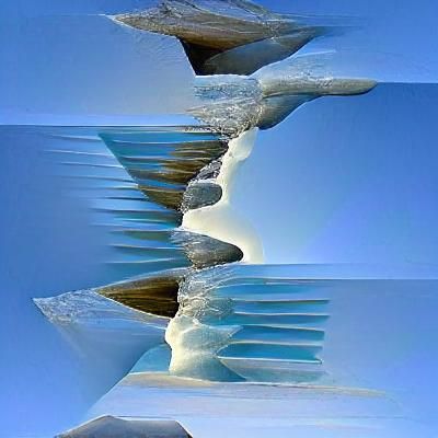 Symmetrical Ice Falls