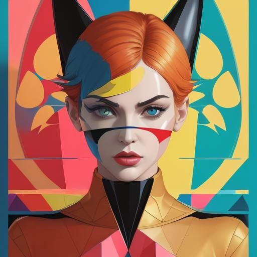 Pop Art Money Screen Print in Bauhaus Style