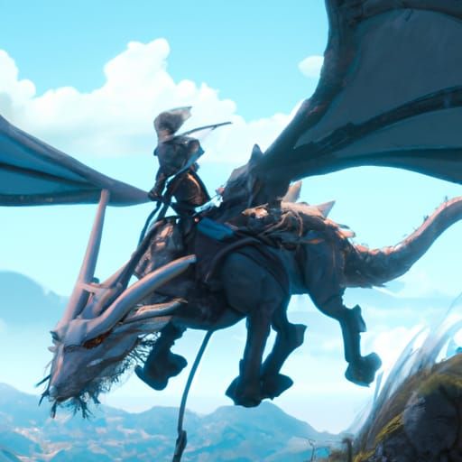 Man Rides Dragon: Anime Key Visual