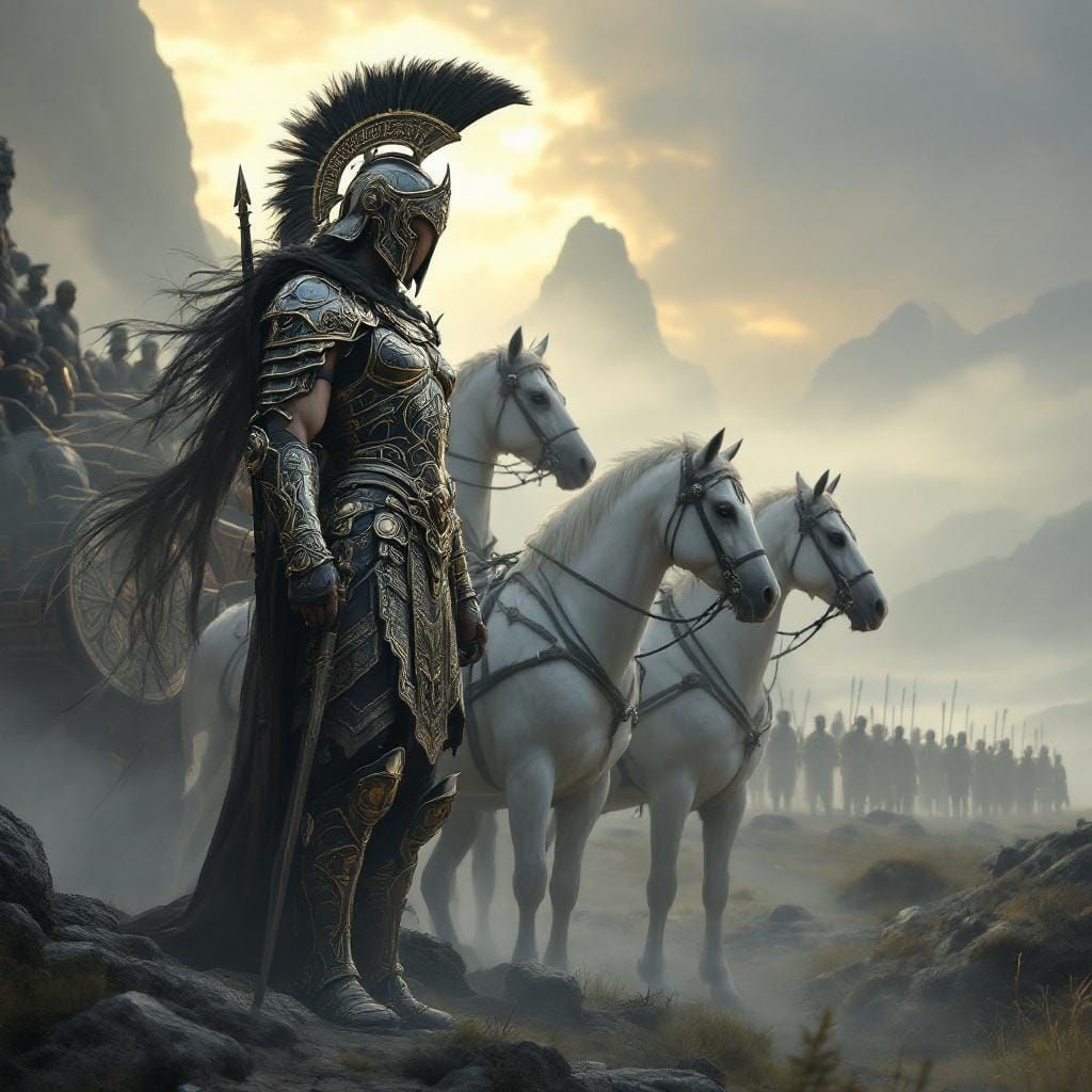 Armored Artemis Orthia in Spartan Valley