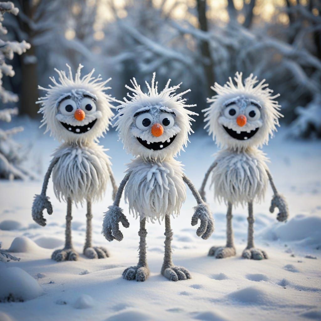Scruffy Snow Monsters
