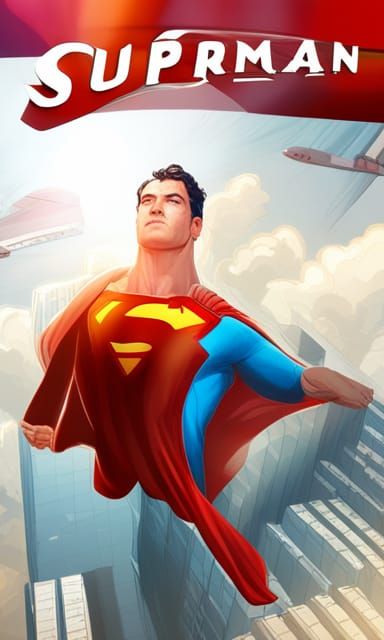 Superman Legacy: Comic Book Style Portrait