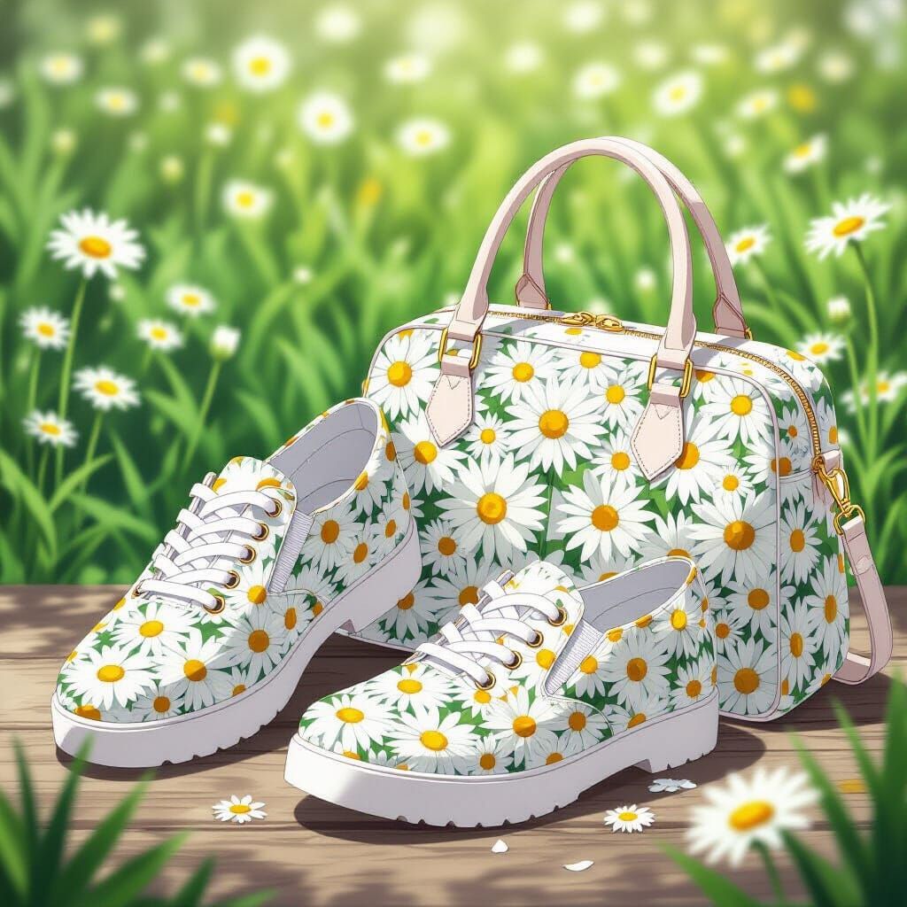 Anime Daisy Shoes and Bag