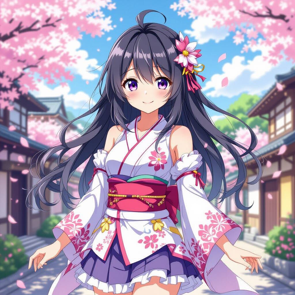 Anime Girl Illustration