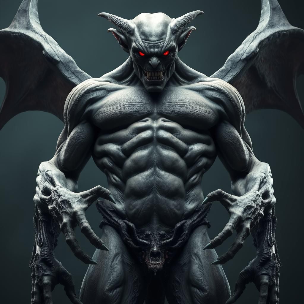 Terrifying Demon: Photorealistic Ominous God in 4K