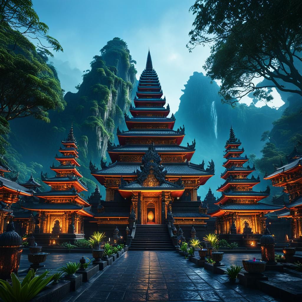 Balinese Temple in Indonesia