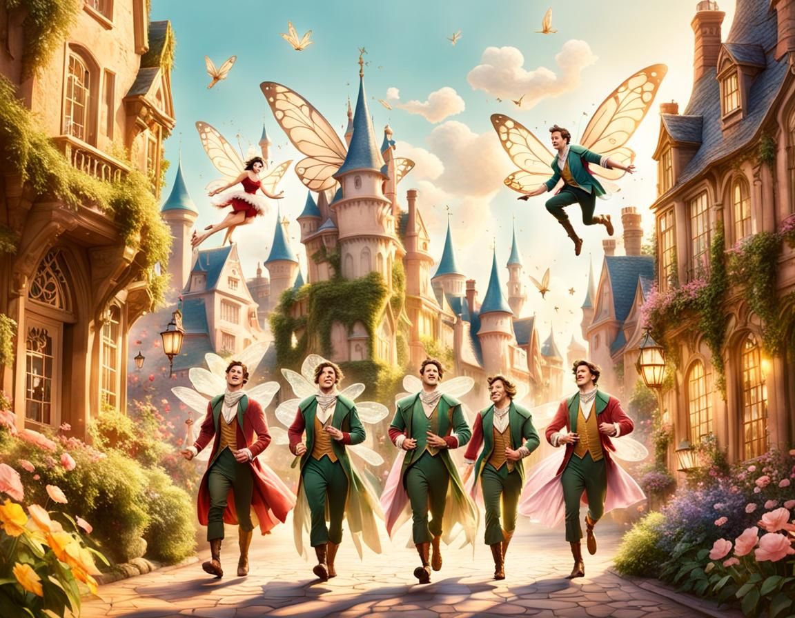 Fairies Frolicking: Strong Men in Disney Style