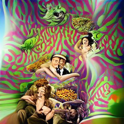 Psychedelic Reefer Madness Poster Art Illustration