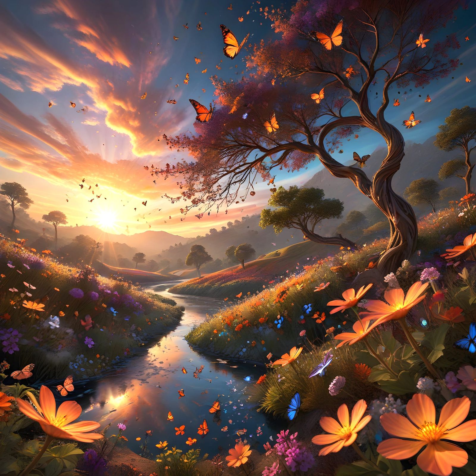 Fractal Paradise with Mandelbrot Patterns