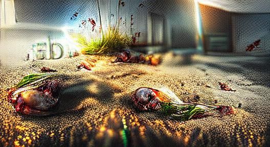 Surreal 3D Rendering: The Paradox of Death