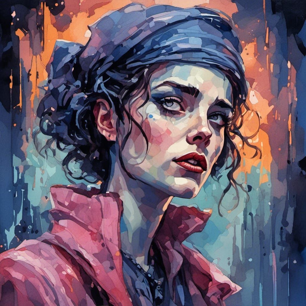 Art Deco Masterpiece in the style of Dan Mumford and Tim Bur...