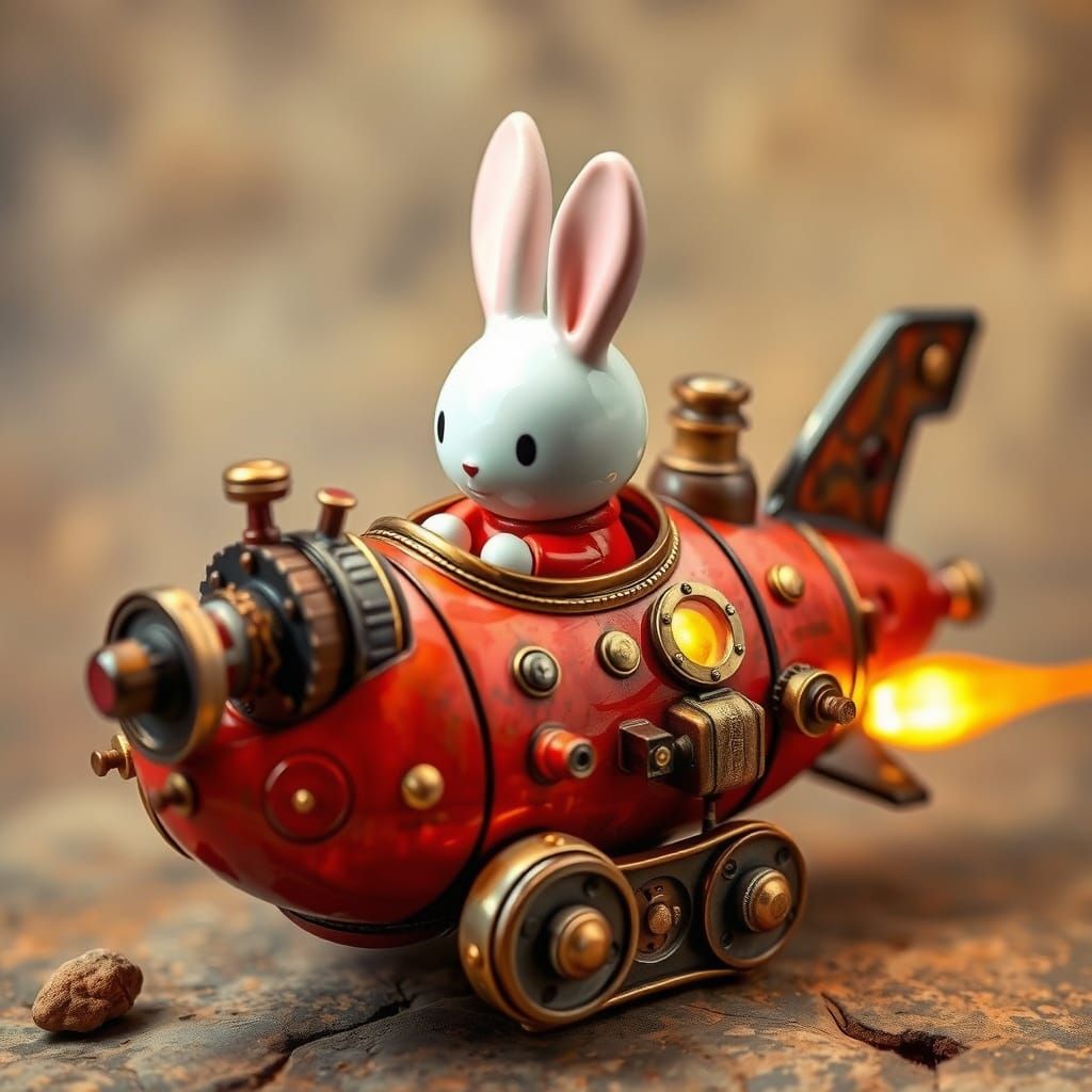 Miffy Bunny Spaceship