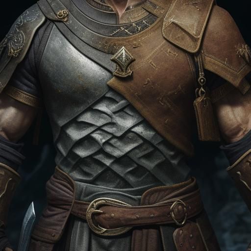 Mystical Rectangular Battle Axe on Stone Pedestal