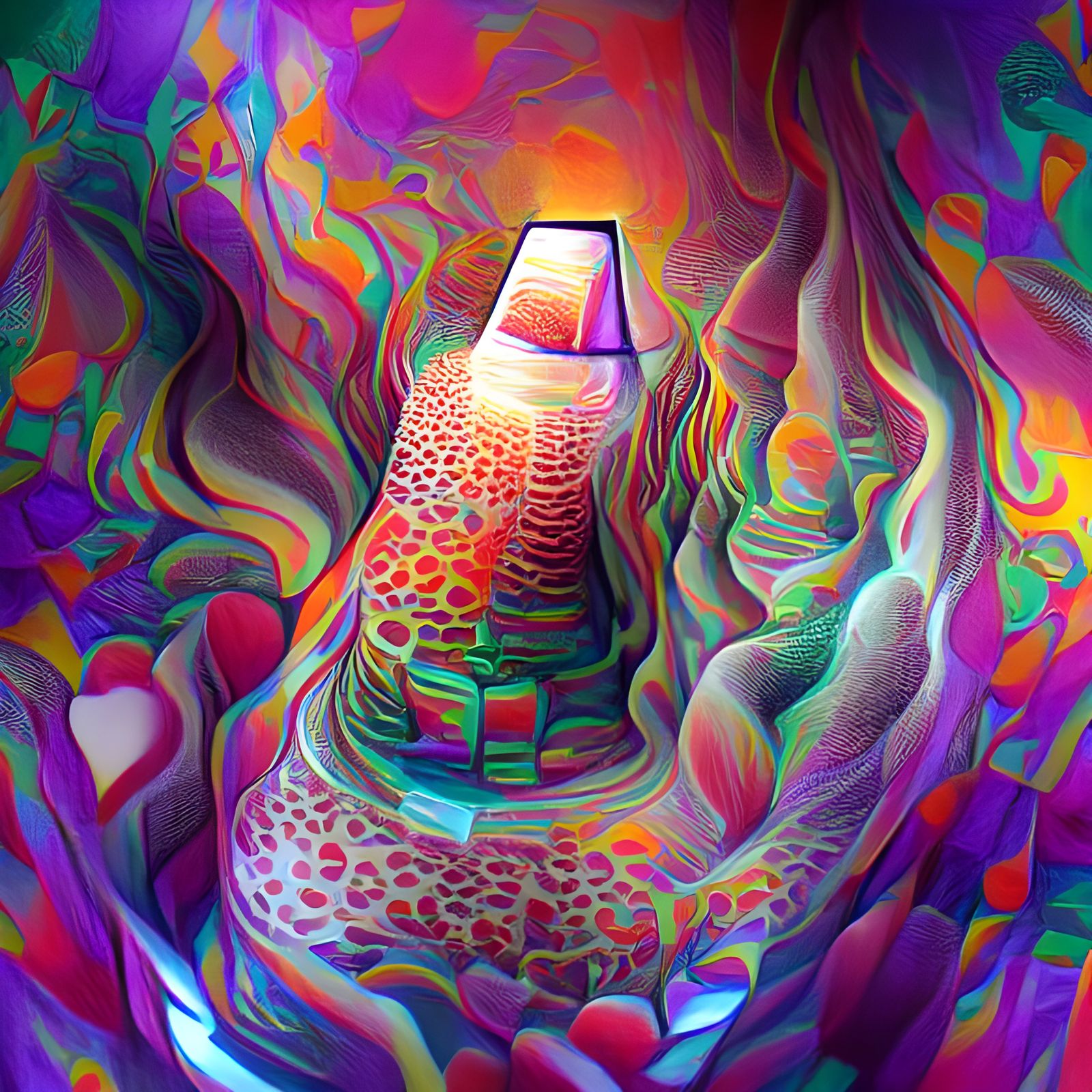 Psychedelic Lava Lamp Interior in 8K Resolution
