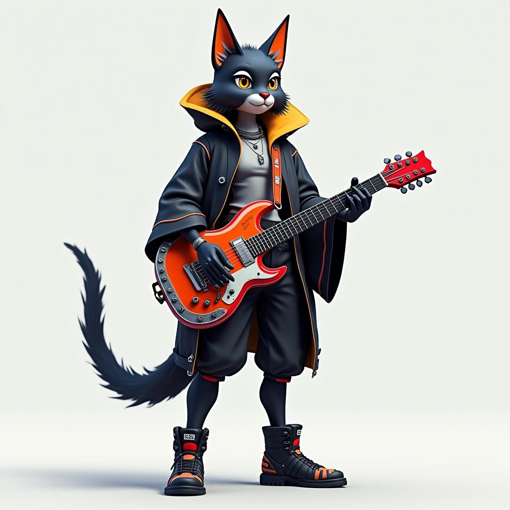 Cybernetic Feline Warrior
