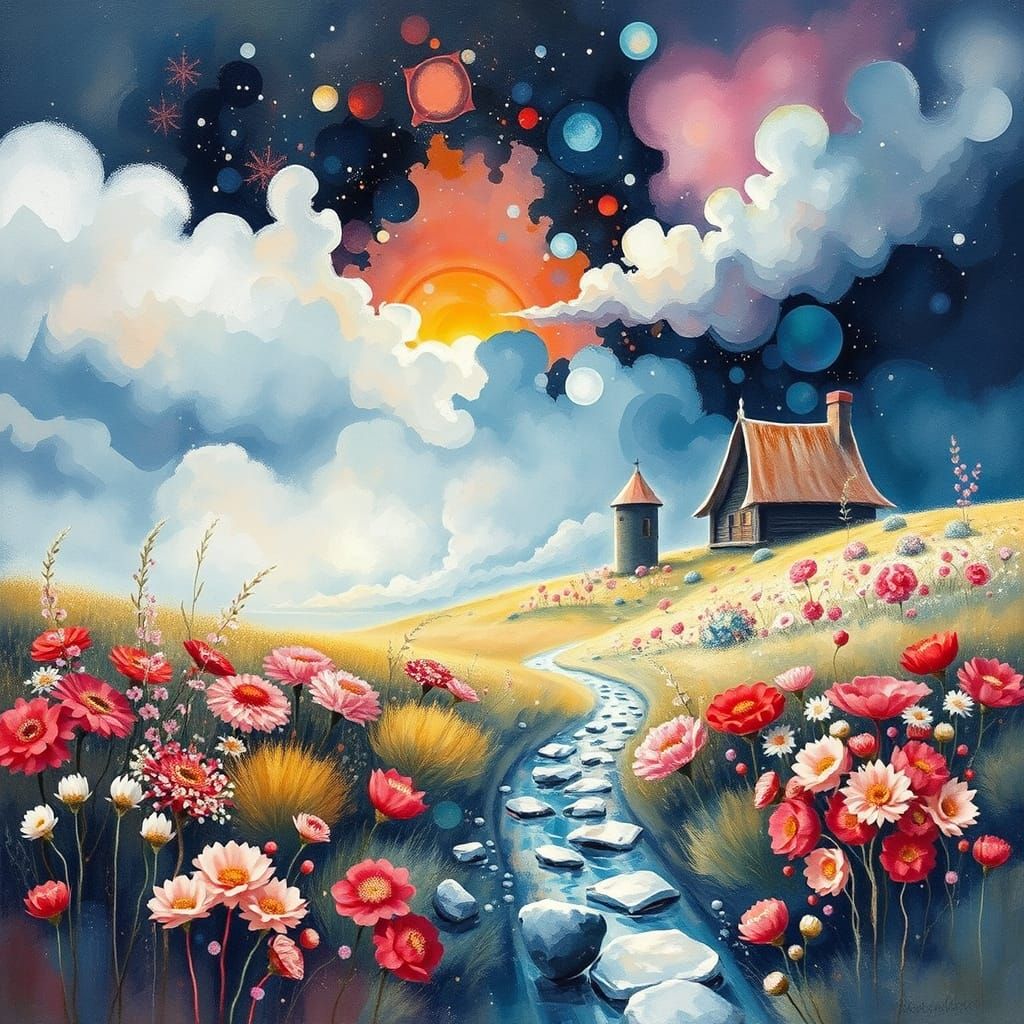 Ethereal Scandinavian Folk Art Masterpiece