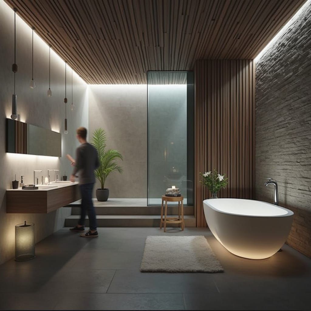 Abstract Geometric Composition in Modern Style