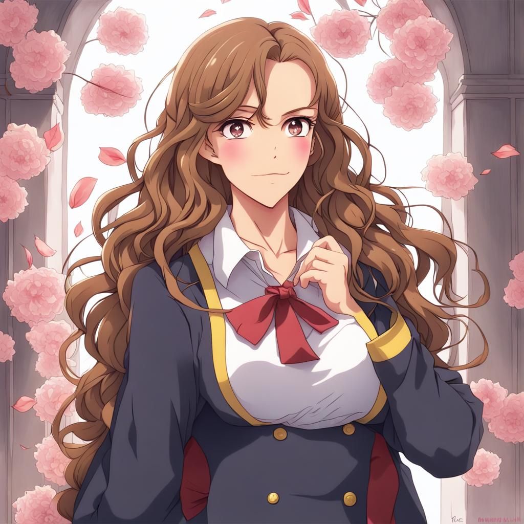 Anime Style Hermione Granger Back View