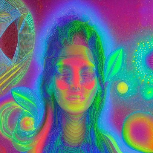 Astral Cosmic Happy Place by Pablo Amaringo