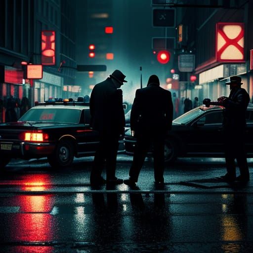 FBI Arrests Trump in Gritty Film Noir Style