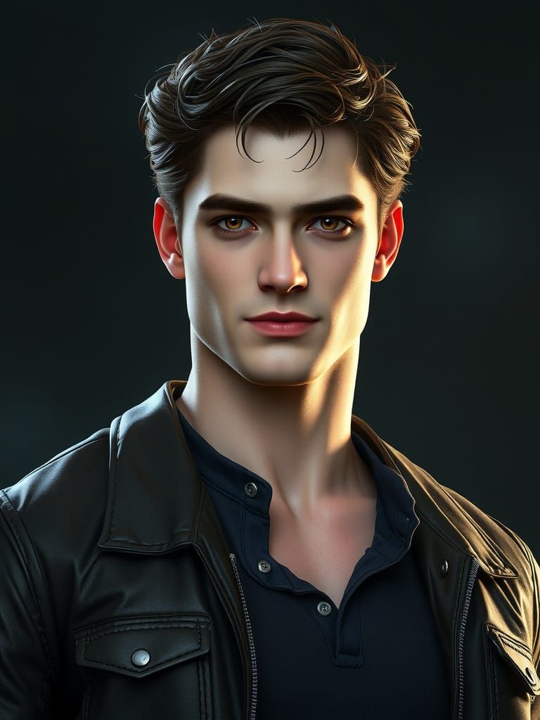 Emmett Cullen Concept Art: Hyperrealistic Vampire Portrait