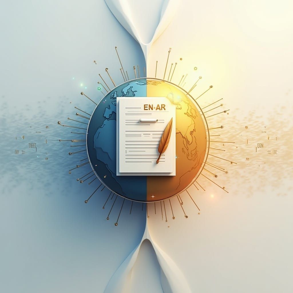 Modern Freelance Translation Service Cover Image in Corporat...