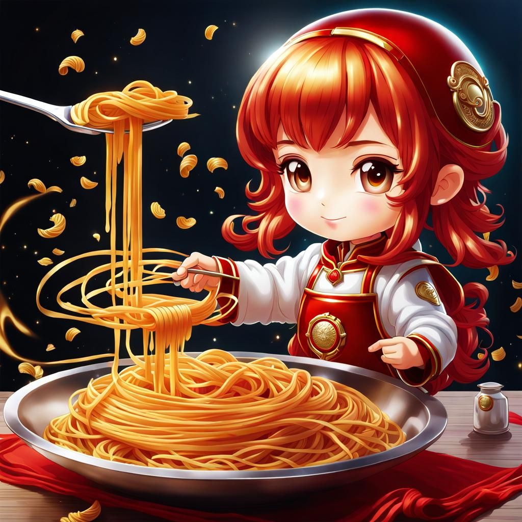 Alchemist's Chibi Pasta: Golden Vapor Transformation