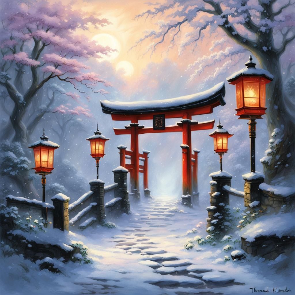 A mystical torii gate