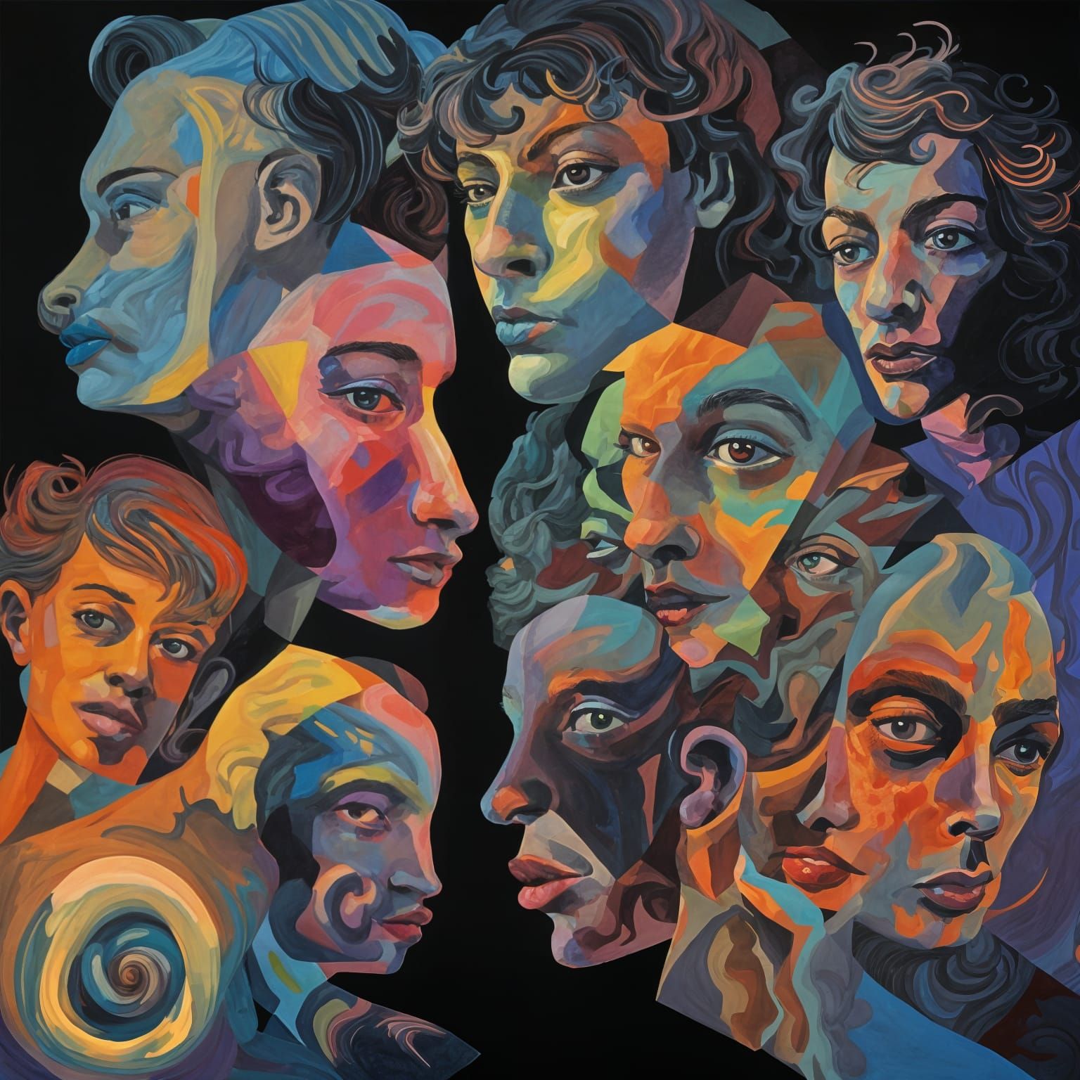 Dreamlike Collage in Vibrant Pop Art Style