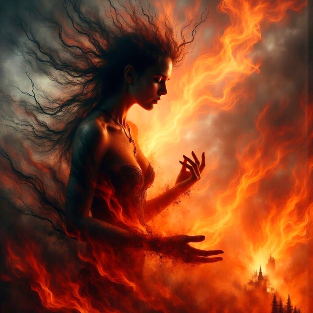 Sinister Goddess in a World of Fire