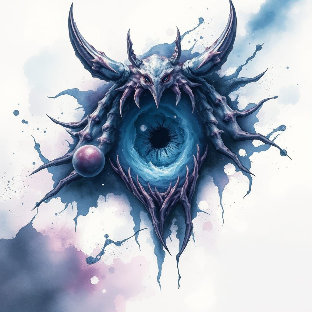 Ethereal Surreal Beast Emerges from the Void