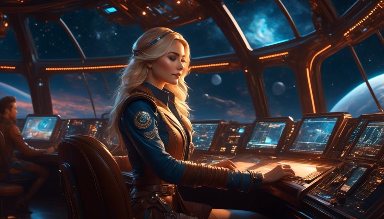 Today, Julie's dreaming again, she's imagining being the captain of a starship discovering new lifeforms