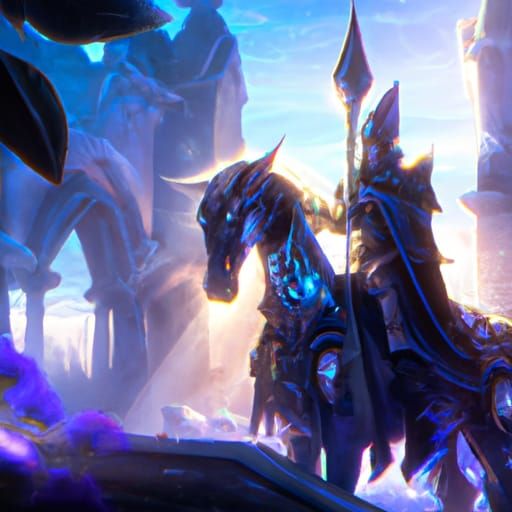 Dark Fantasy Knight at Dawn: Hyperdetailed Concept Art