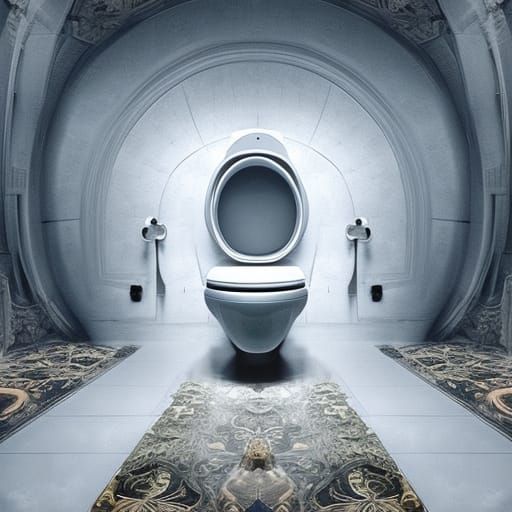 Fly's Eye View of a Toilet: Digital Matte Painting