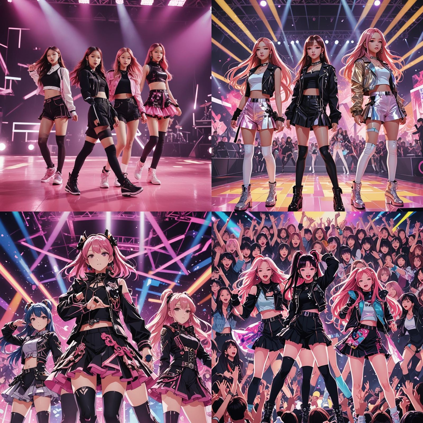 Blackpink Concert in Anime Style