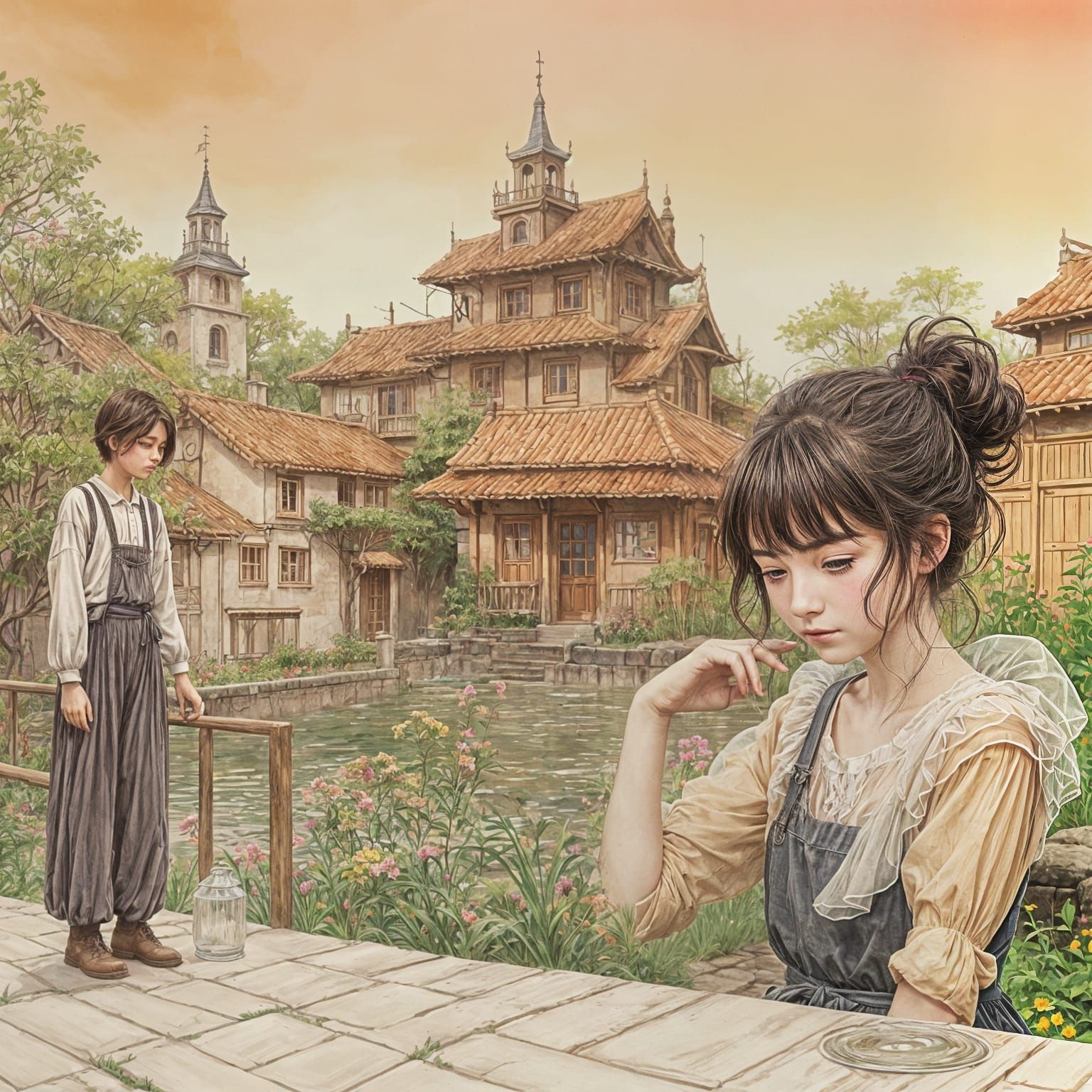 Girl in Crisis, Hands Transparent as Crystal