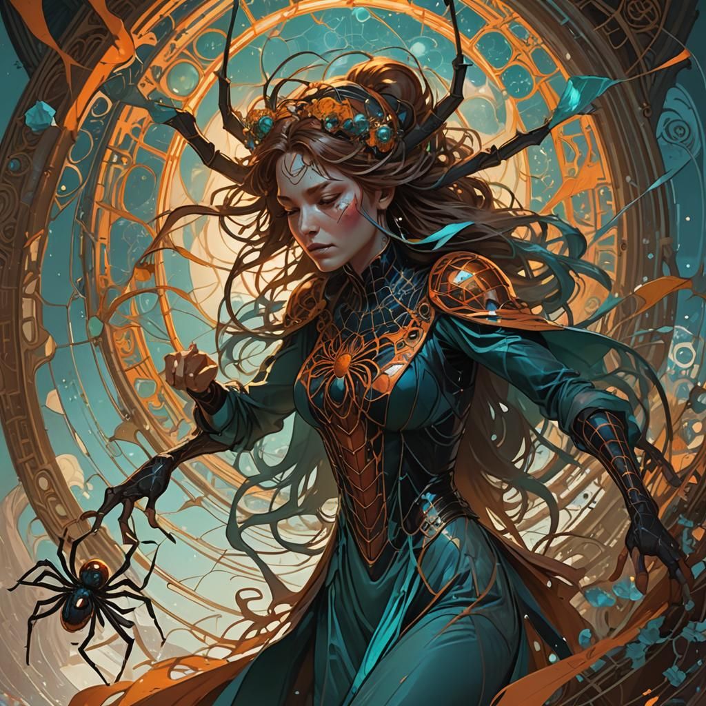 Spider Mother Sending Children to the Wind