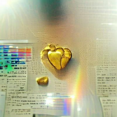 Golden Heart Illustration