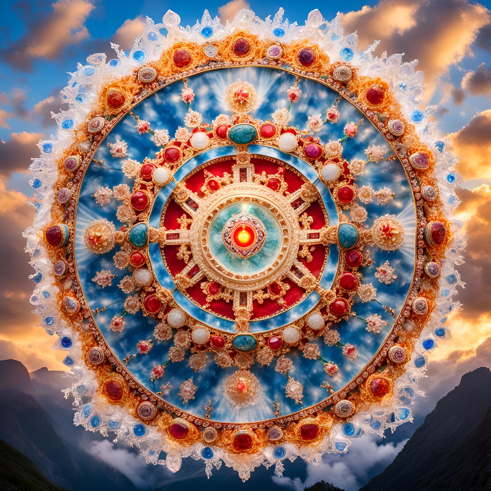 Crystalline Vajrayogini Mandala in Divine Light