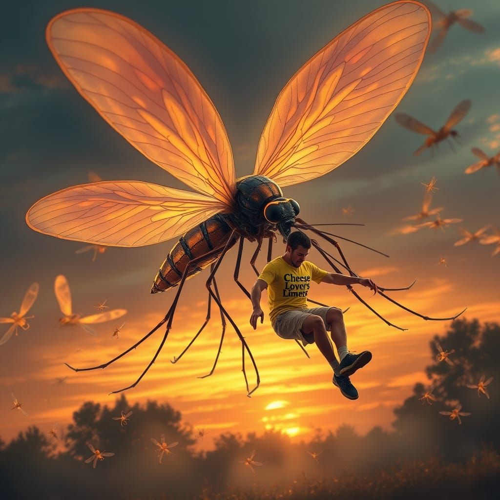 Giant Mosquito in Wisconsin: Surreal Biomechanical Horror