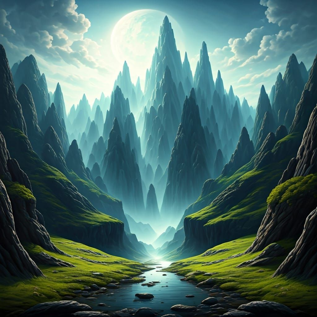 AI Generated Epic Landscape