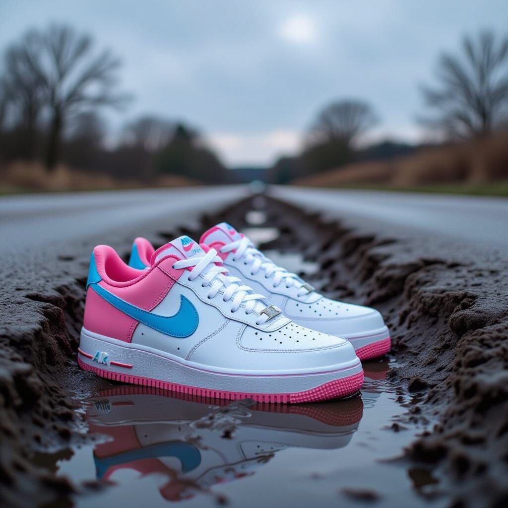 Muddy Nike Sneakers by Riverbank in Professional Photo