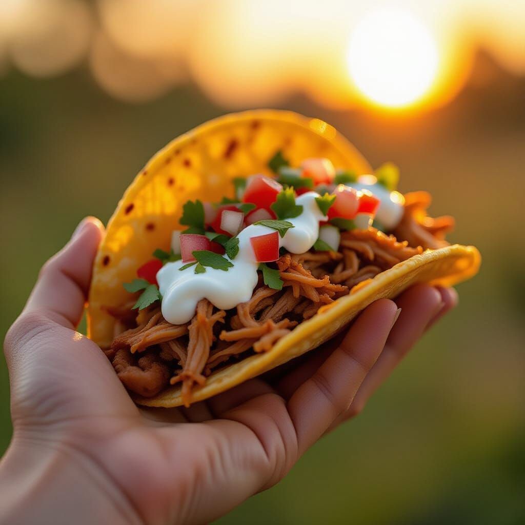 Taco in Ghibli Anime Style