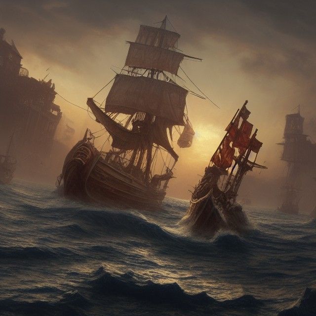 Dead Pirates at sea