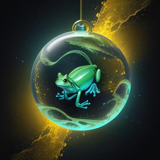 Bio-luminescent Creature in Matte Painting Style