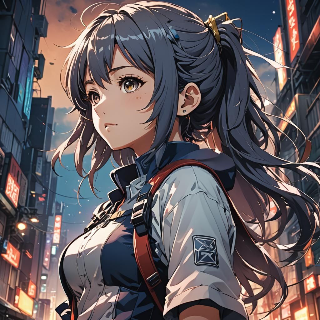 Anime Manga Scan in Cel-Shaded Style