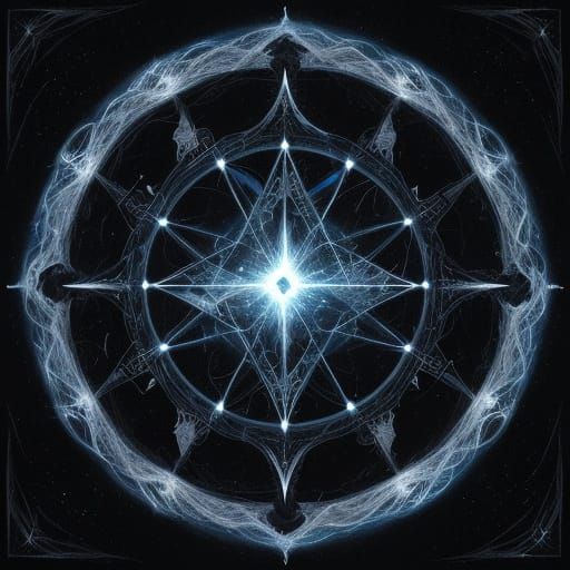 Ethereal Death Figure in Cosmic Void