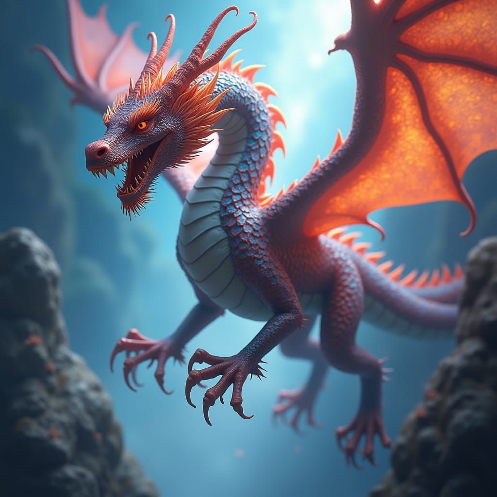 Jude Bellingham Soaring with Dragon: Fantasy Concept Art