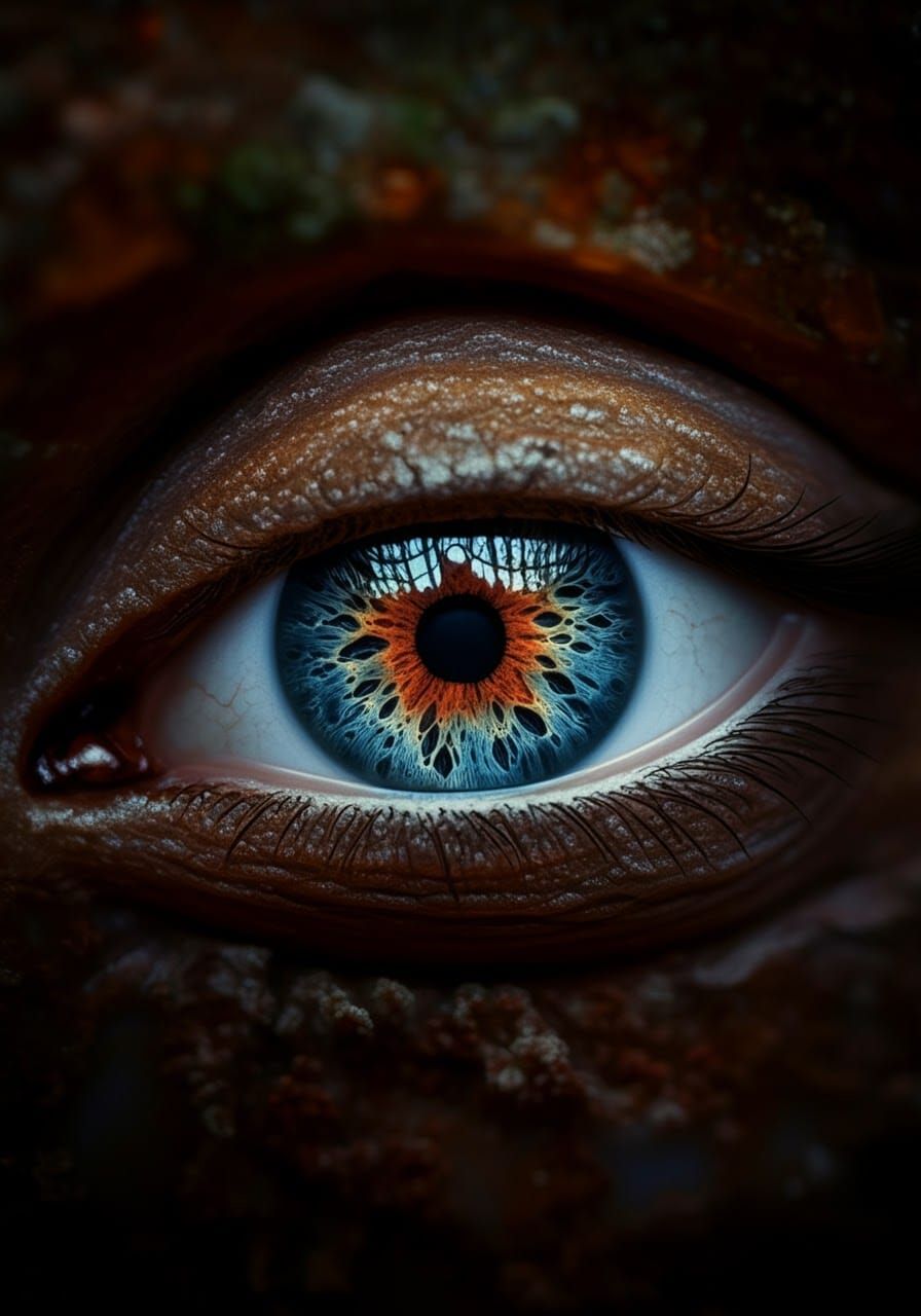 Transformed Landscape in 3D Fluid Painting Style